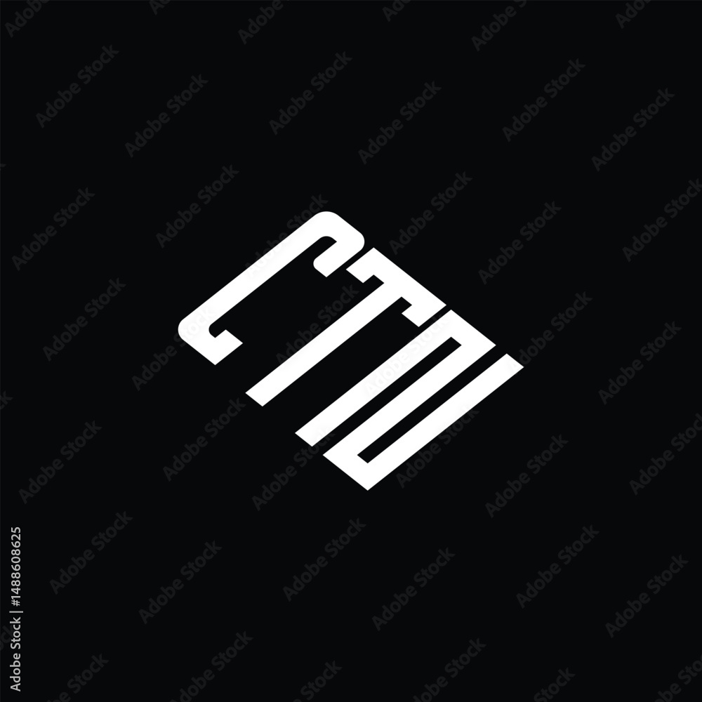 CTN letter logo design on black background. CTN letter logo design on black background.