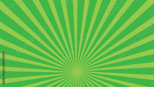 Green starburst background