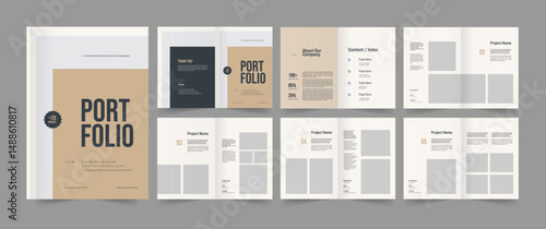 Architect Portfolio Design, Real Estate Property Portfolio Layout, Interior Portfolio Design