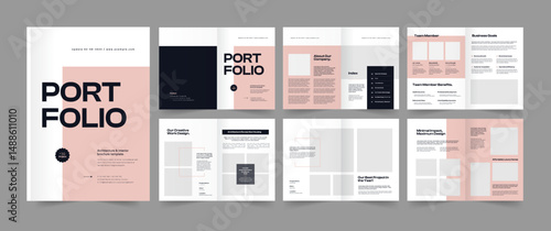 Minimalist Modern Architecture Portfolio, Residential Housing Project Portfolio Design