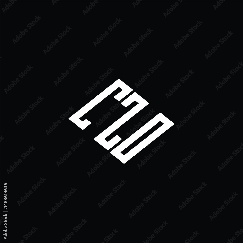 CZO letter logo design on black background. CZO letter logo design on black background.