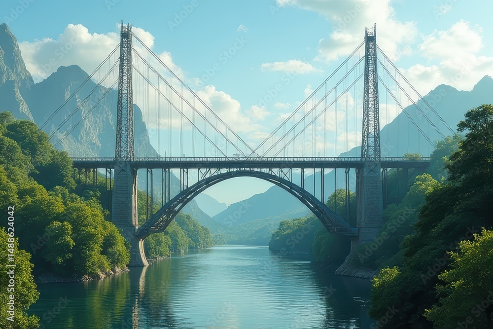 Naklejka premium Infrastructure Scenes in Nature