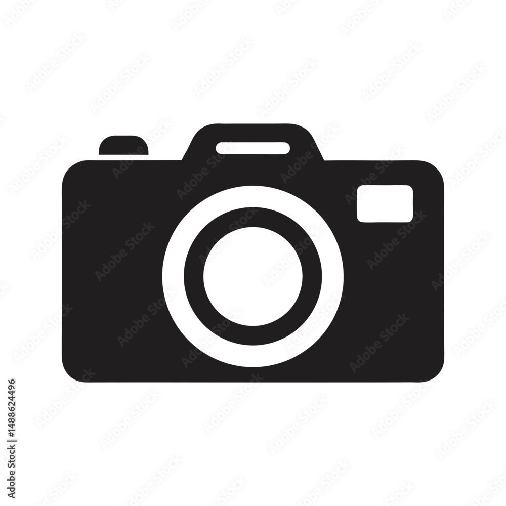 camera icon silhouette vector camera icon silhouette vector