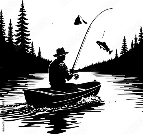 Epic Bass Fishing Catch – Jumping Largemouth Bass Artwork"