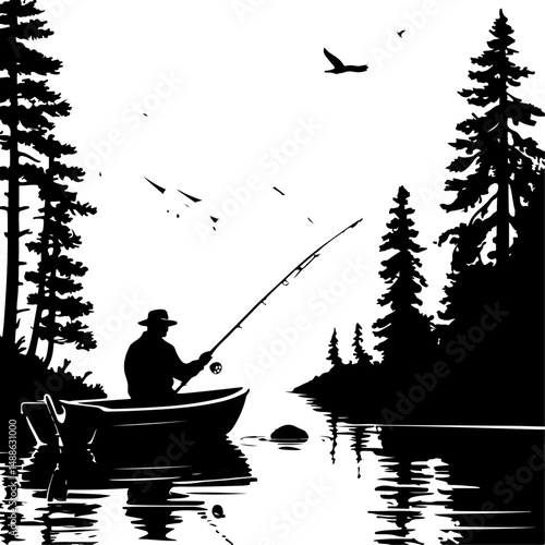 Epic Bass Fishing Catch – Jumping Largemouth Bass Artwork"