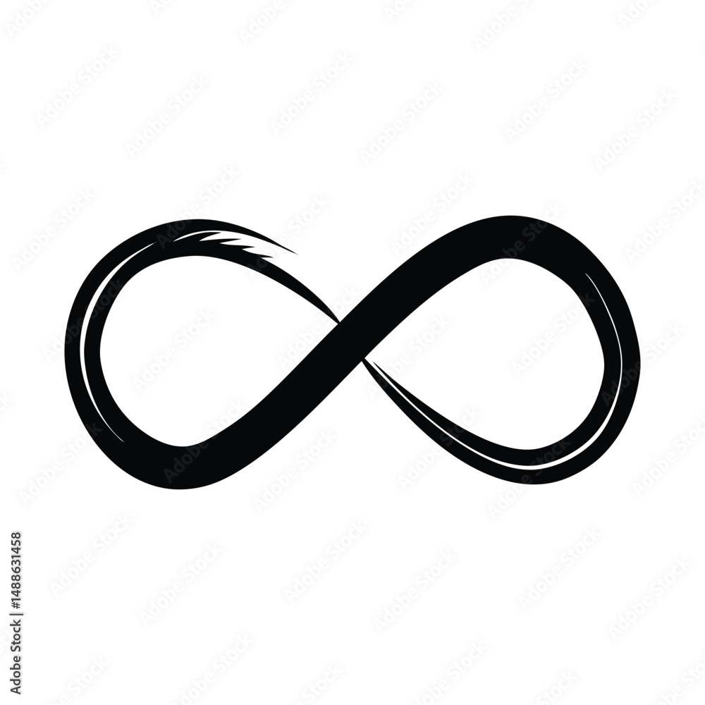 Infinity Symbol Hand-Drawn Stroke Design Element Infinity Symbol Hand-Drawn Stroke Design Element