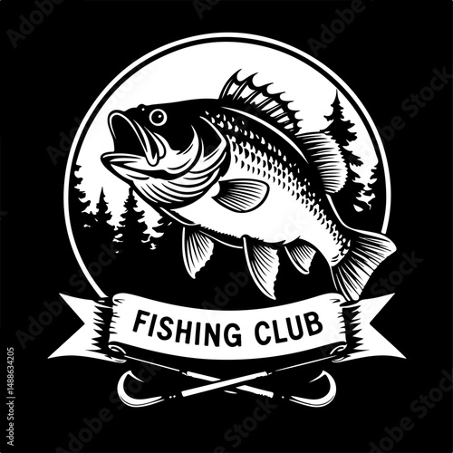 Epic Bass Fishing Catch – Jumping Largemouth Bass Artwork"