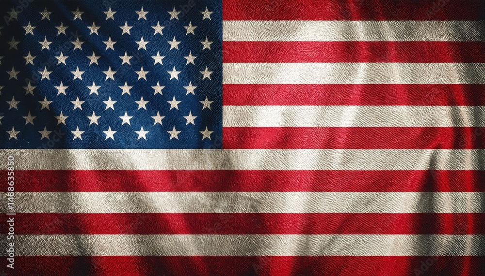 Naklejka premium united states of america grunge flag