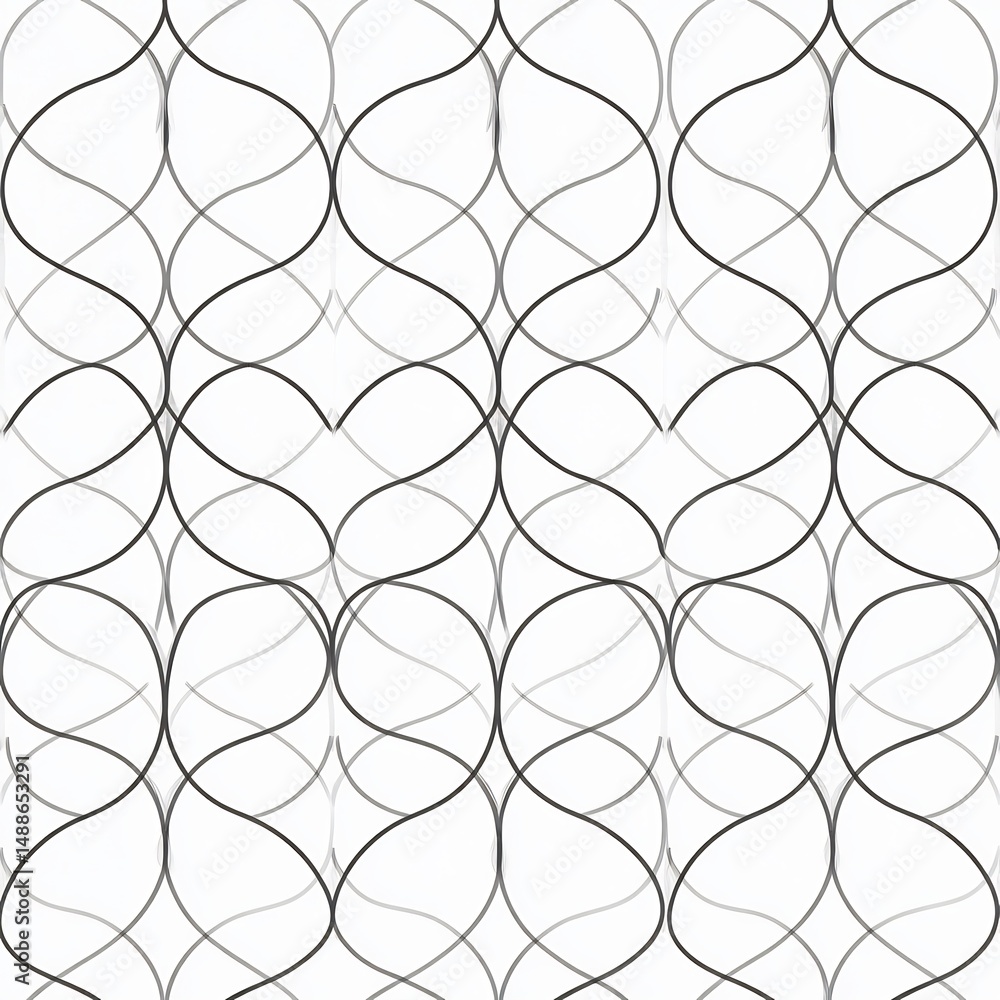 Fototapeta premium Abstract geometric patterns on white background
