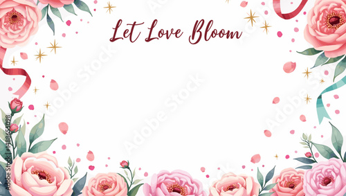 Bridal Shower Celebration with Bridesmaids – Elegant Wedding Party Illustration

