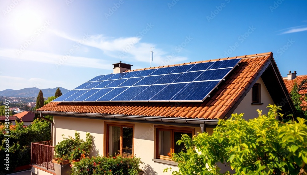 A rooftop with solar panels under clear blue sky – Sustainable Living & Eco-Friendly Products
A rooftop with solar panels under clear blue sky – Sustainable Living & Eco-Friendly Products