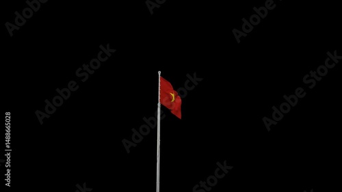 Vietnam Flag Loop for National Day Projects
