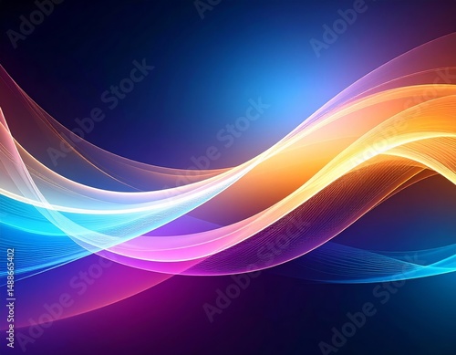 Gradient abstract background with transparent elements, creative wallpaper