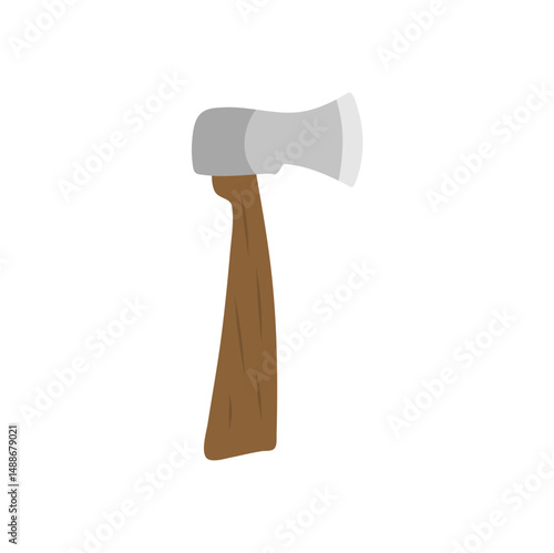 Cartoon wooden axe. Vector illustration 