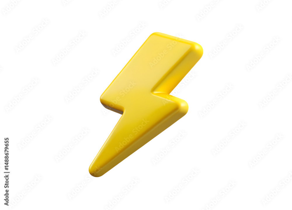 High-Quality Yellow Lightning Bolt Icon for Energy, Power, and Speed Themes High-Quality Yellow Lightning Bolt Icon for Energy, Power, and Speed Themes