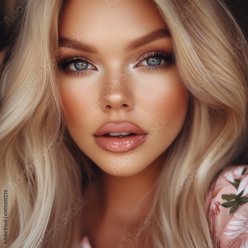 Wallpaper Mural Glamourous beautiful woman influencer Torontodigital.ca