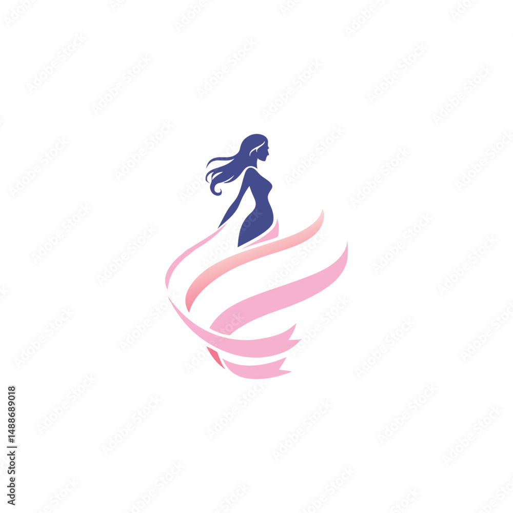 Obraz premium Women's fashion design vectors with saree, skirt and stylish poses