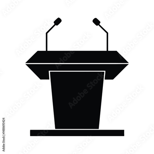 Public Speaking Podiums and Debate Stages.
