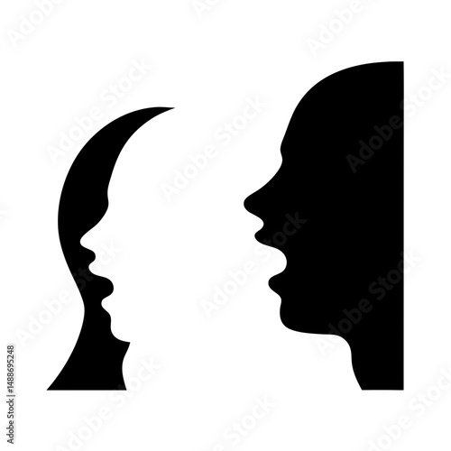 The duality of communication and expression shown in silhouette design