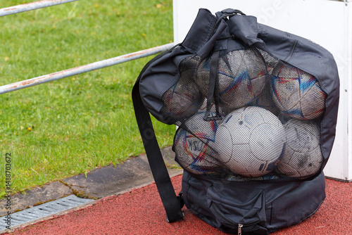 bag of soccer balls
