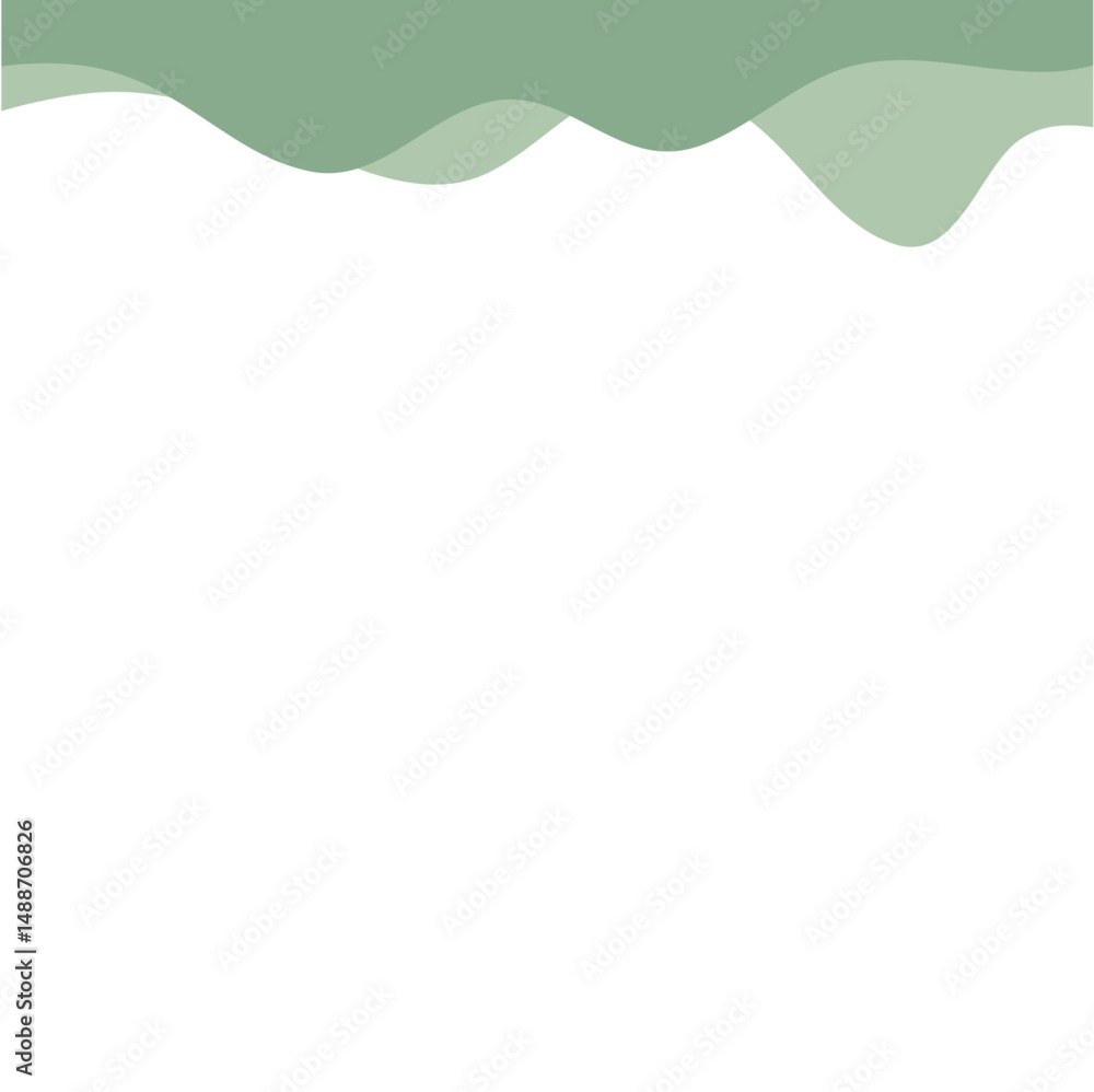 Obraz premium Modern green corner border shape