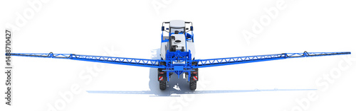 Bild auf Leinwand Self Propelled Farm Sprayer 3D rendering on white background