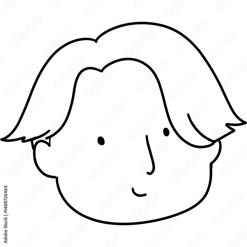 Hand draw of cartoon Hand draw of cartoon