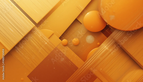 Abstract orange geometric shapes background design