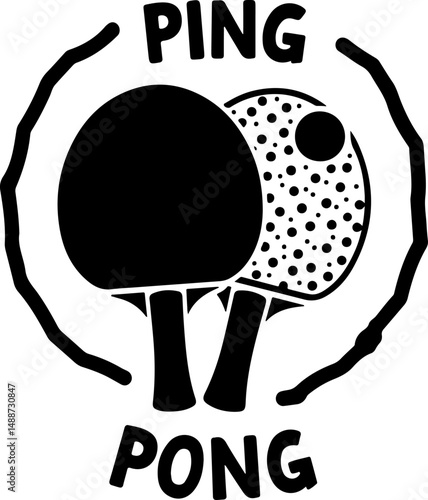 table tennis  vector design
