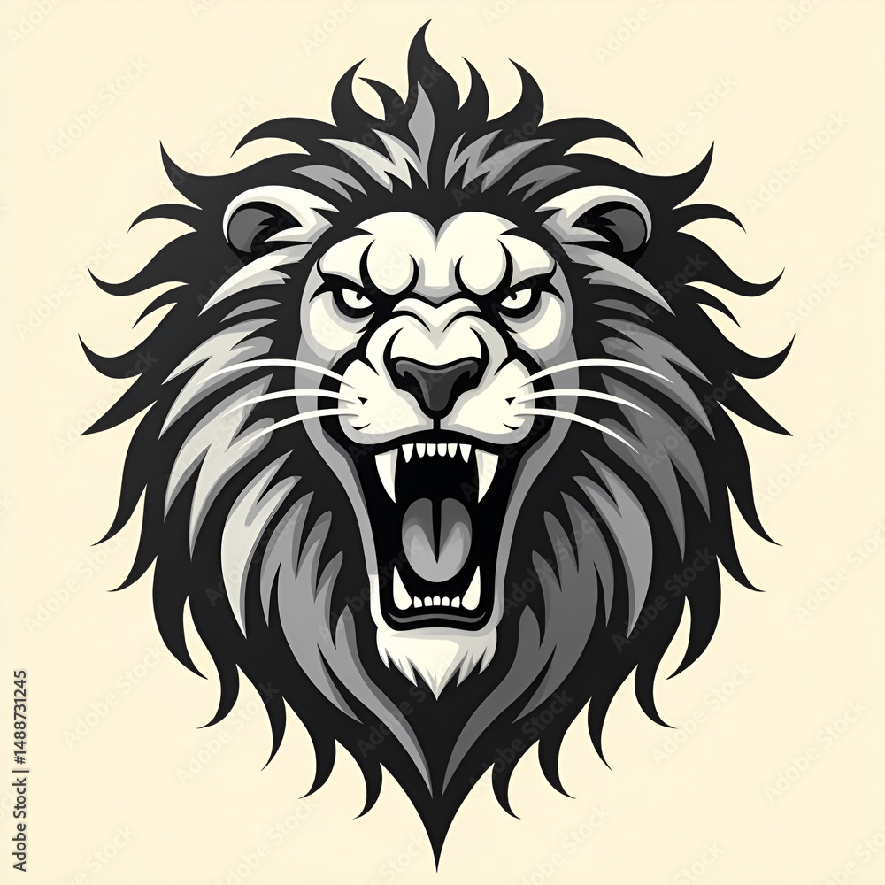 Obraz premium head of lion logo