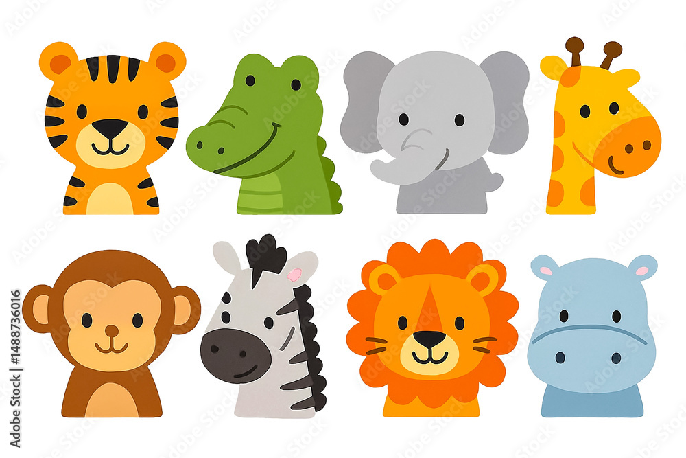 Fototapeta premium The Wonderful Faces Of The Diverse Jungle Animal Kingdom