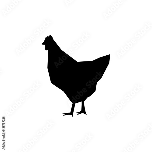 Chicken icon isolated on white background