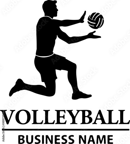  Volleyball Player Spiking Vector