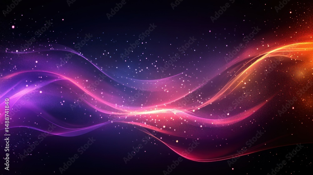 Abstract glowing waves Abstract glowing waves