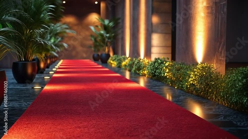 Red Carpet Entrance: A Luxurious Pathway to Elegance