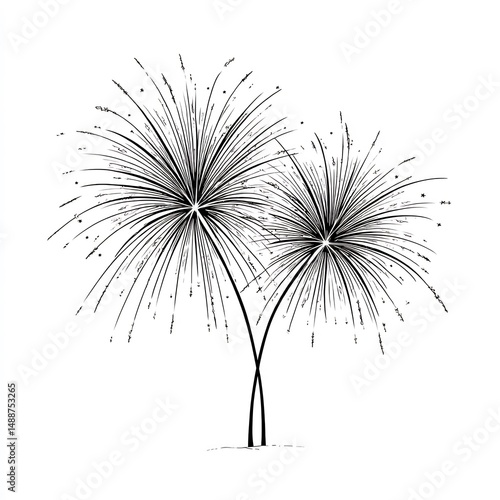 fireworks burst celebration sky 
