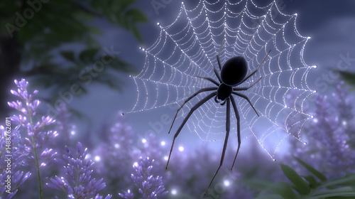 arachne weaving intricate tapestries of digital code and glowing threads