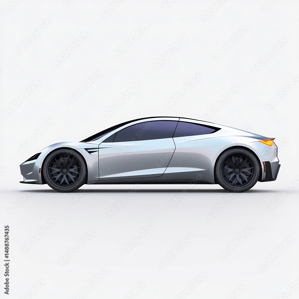 Obraz premium Sleek Futuristic Electric Car