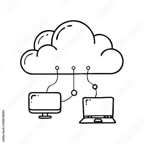 cloud computing icon, cloud computing vector illustration-simple illustration of cloud computing , perfect for cloud computing logos and icons