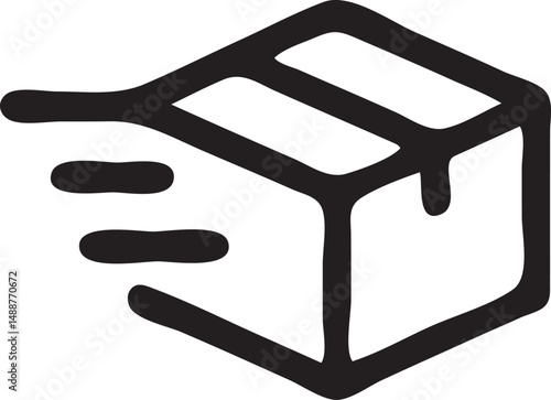 Delivery App Icon Fast Shipping Box 