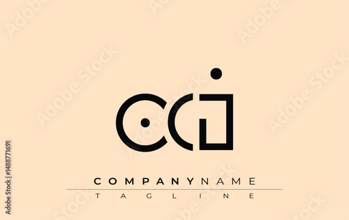OCI abstract letter design. Modern Business Logo Design With Abstract Typography and Contemporary Style