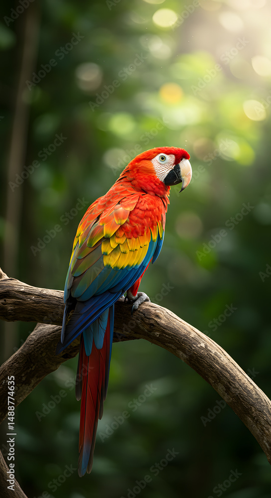 Obraz premium colorful macaw