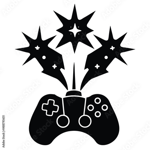 magic-sparks-emerging-from-a-controller-- (3).eps