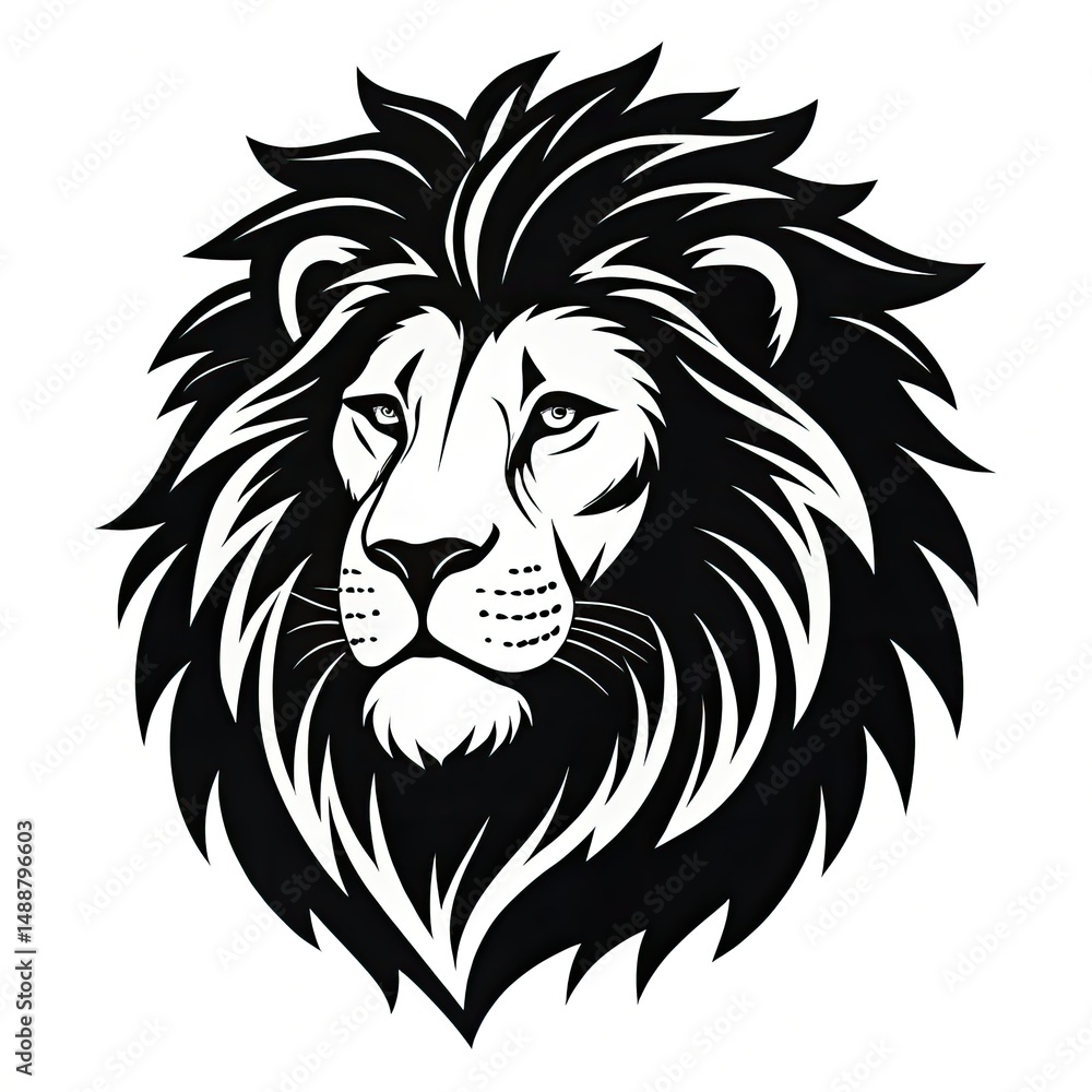 Obraz premium lion vector illustration