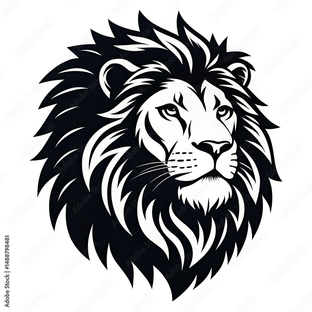 Obraz premium lion vector illustration
