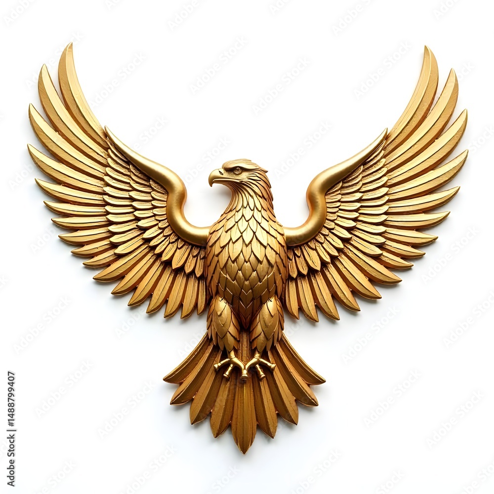 Obraz premium Impressive golden eagle bold royal character high resolution photo