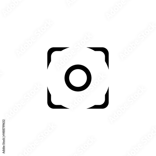 camera portrait vector logo