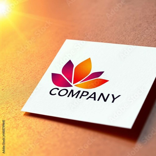 Logo mockup minimalist template