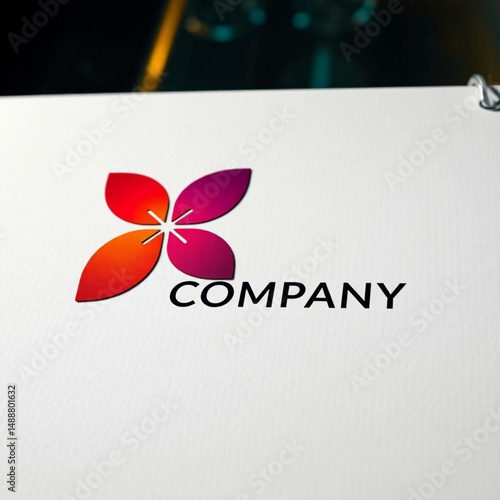 Logo mockup minimalist template