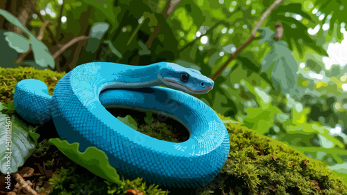 Blue python